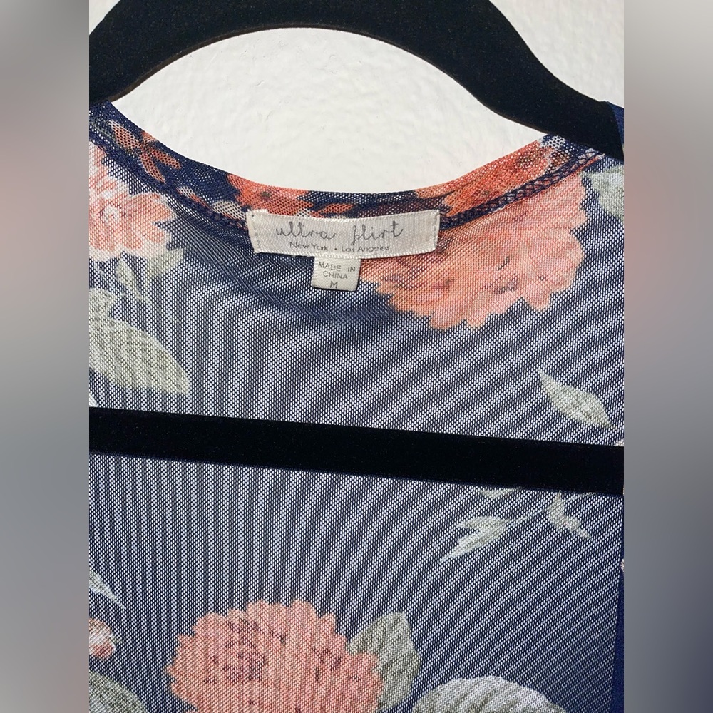 Ultra Flirt Floral Kimono/Duster - Picture 4 of 6
